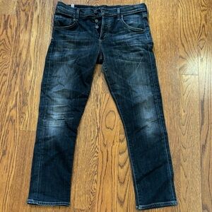 Vintage Citizens of Humanity Dark Wash Cropped Skinny Jeans